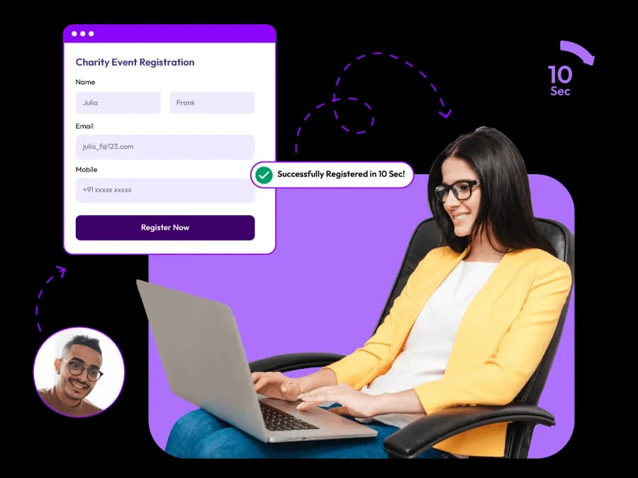 Registration in 10 Sec